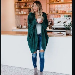 Emerald Green Women's Cardigan